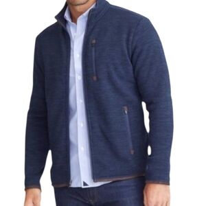 UNTUCKit Men's Kezoh Style 35646 Regular Fit Polyester Full Zip Jacket Navy